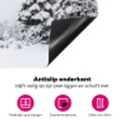 Fijnsparren - Sneeuw - Winter - Landschap - Stilte Inductie beschermer vinyl 3mm klein -wsfeer4_website