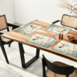 Kolibrie - Illustratie - Kleurrijk Placemat vinyl groot -zzsfeer4_Kitchenyeah-website