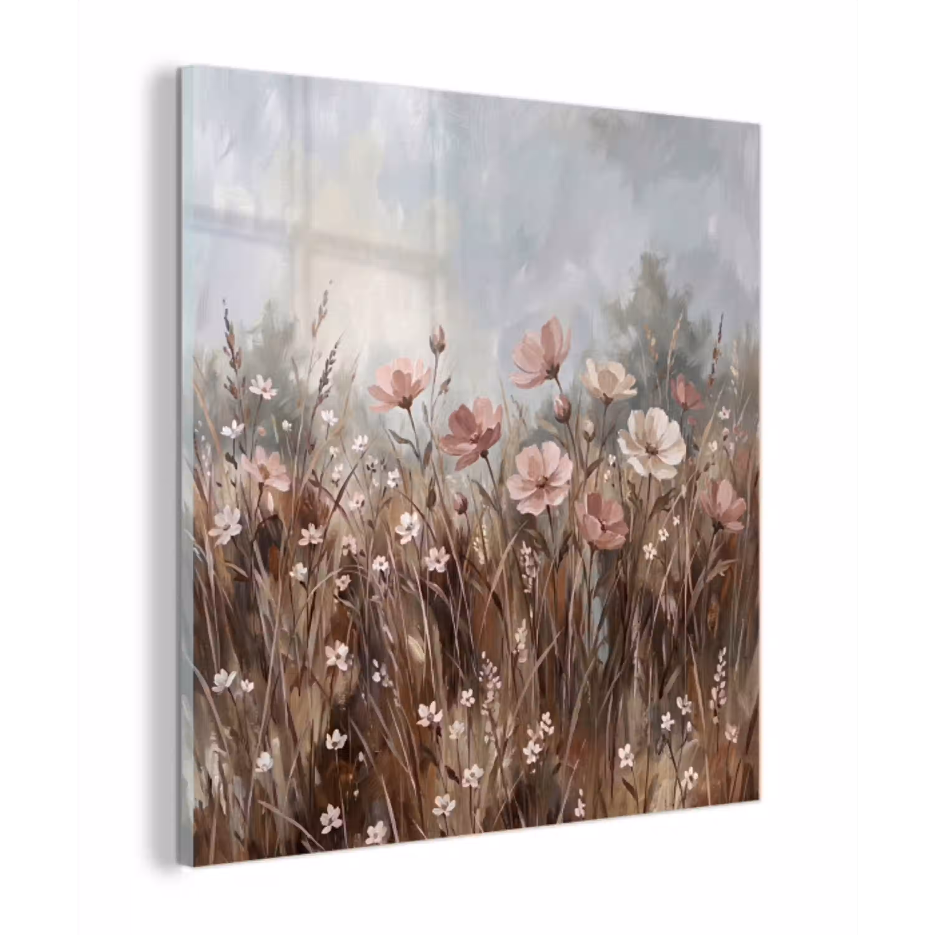 Bloemen - Botanisch - Schilderij - Pastel - Rustiek plexiglas 5mm klein -z3d