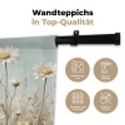 Madelief - Illustratie - Wit Wandkleed katoen klein -tsfeer2_DE