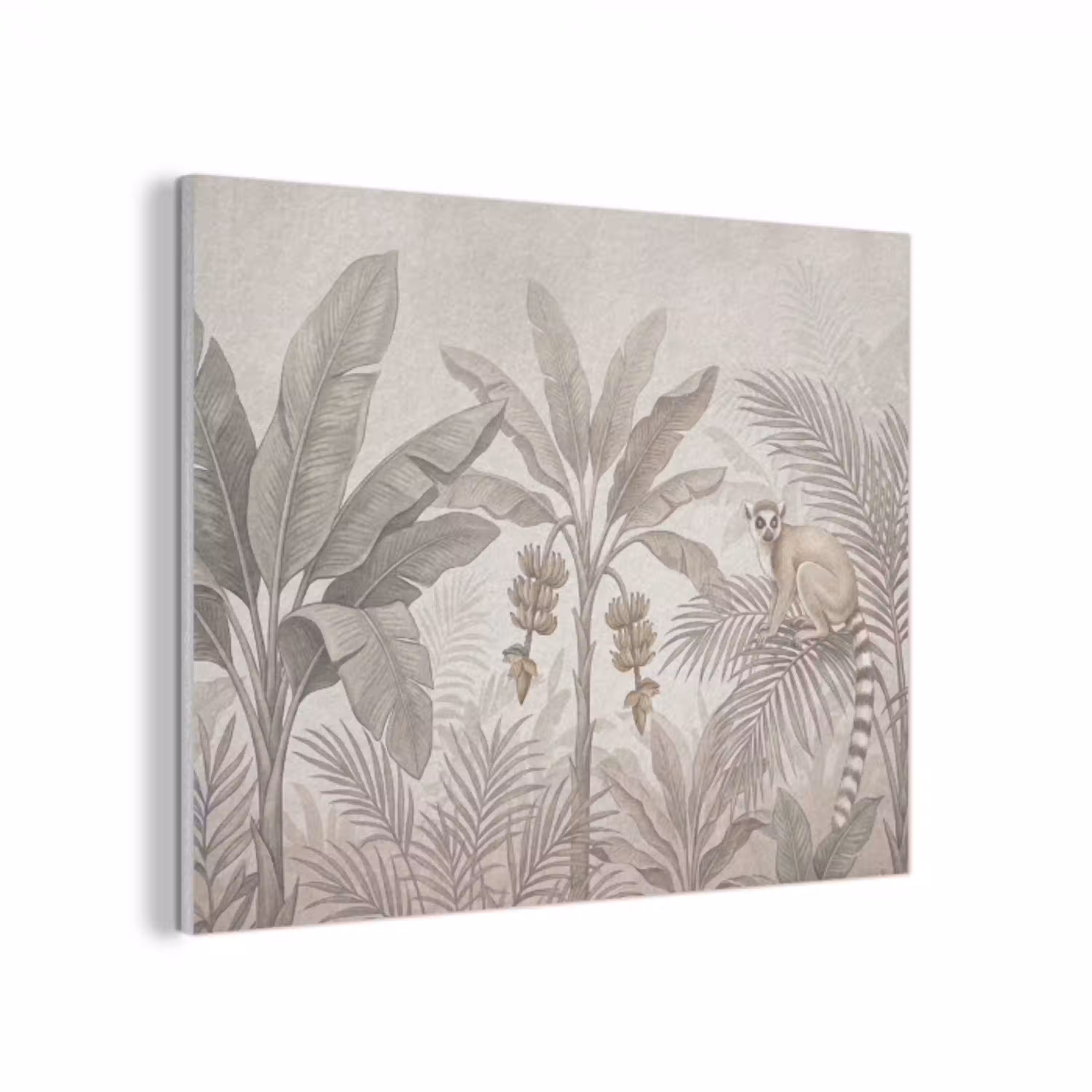 Natuur - Jungle - Ringstaartmaki - Bruin PET vilt klein -3d