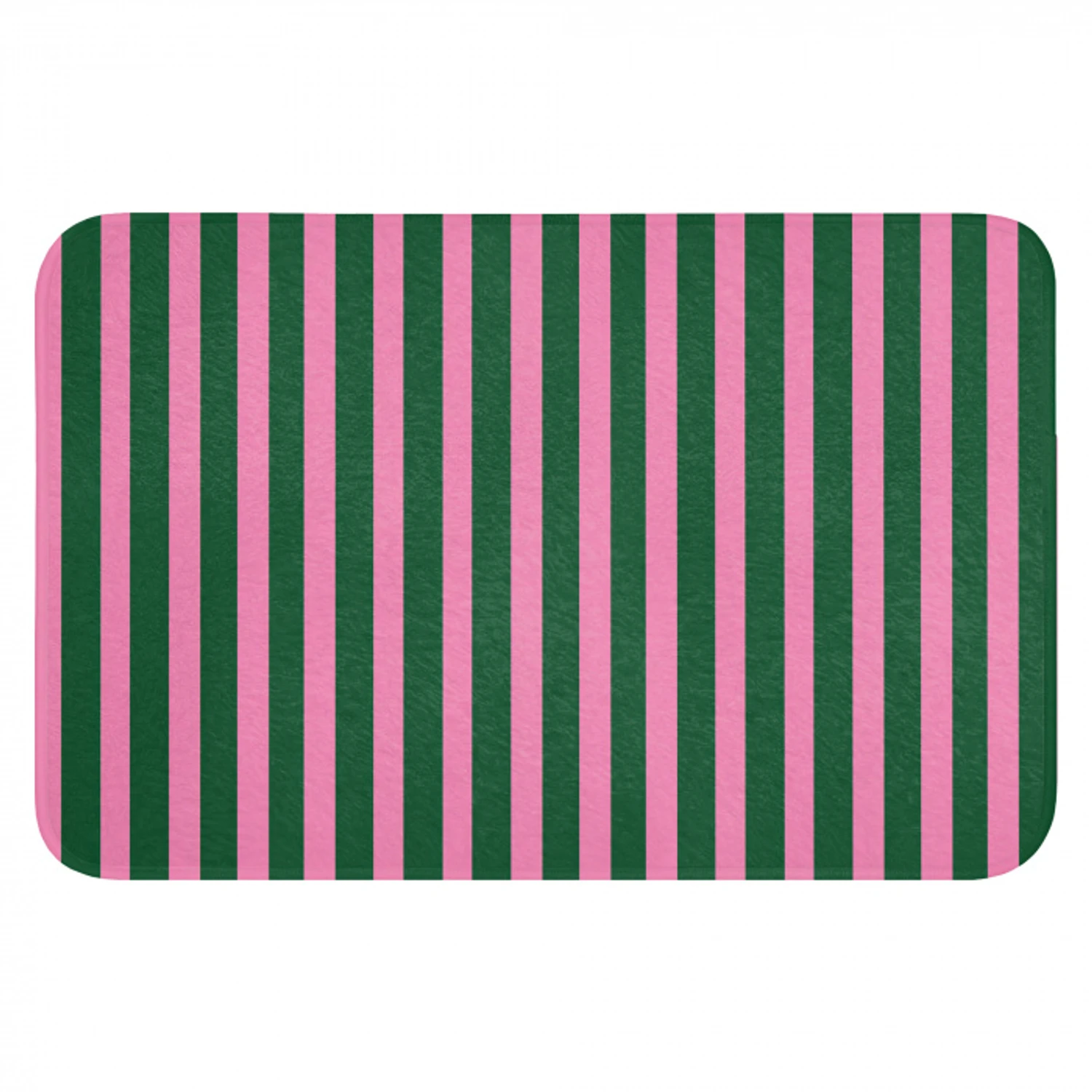 Verticale strepen - Groen - Roze WCmat klein 1009 -3d