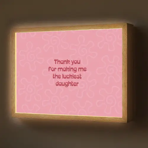Tekst - Rood - Moederdag Light Box met batterij (Wandlamp) middel -z3d_website