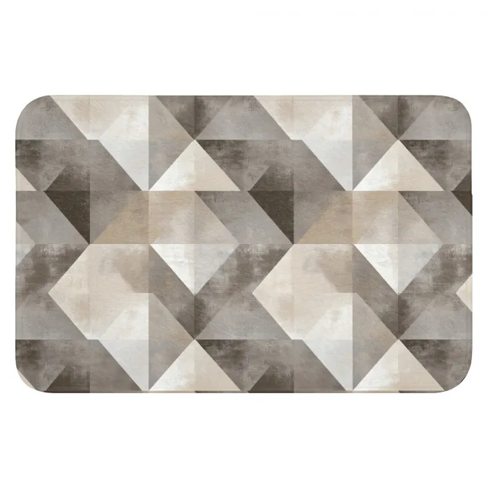 Geometrisch - Motief - Aardetinten WCmat klein 1009 -3d