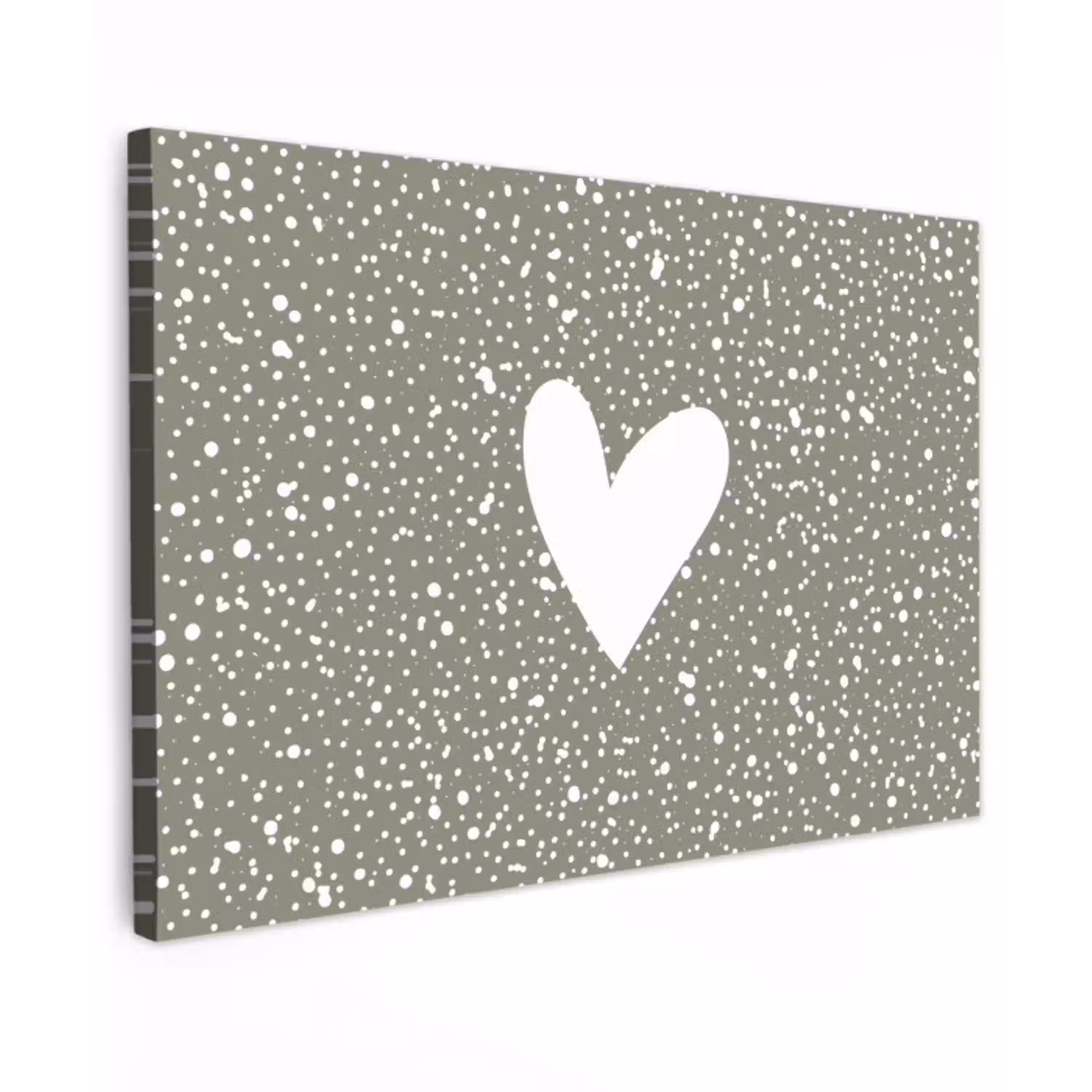 Hart - Design - Liefde Tuinposter op houten frame 2 cm dik klein -3d
