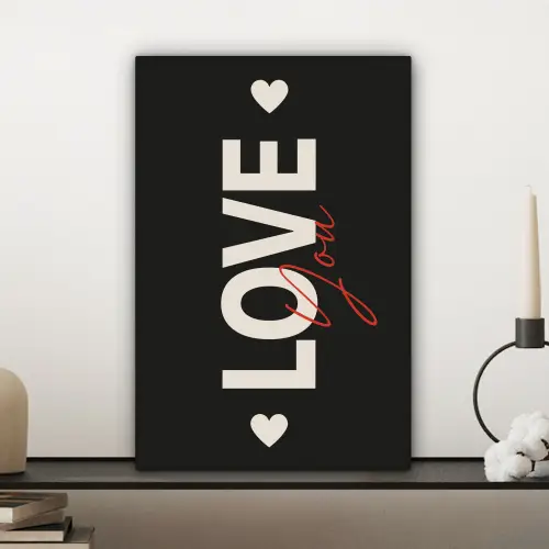 Love - Rood - Valentijn canvas 2cm klein -sfeer6