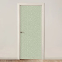 Bloemen - Patroon - Groen deurposter klein 289 -3d_beige