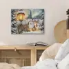 Kerstdorp - Huizen - Sneeuw - Kerst PET vilt klein -sfeer3