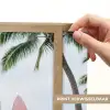 Surfboard - Palmbomen - Kleurrijk Light Box met batterij (Wandlamp) middel -USP_websiteprintNL