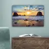 Strand - Zonsondergang - Natuur - Zee - Landschap canvas 2cm klein -sfeer4