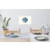 Ribbels - Blauw - Schelp Muursticker klein -eettafel