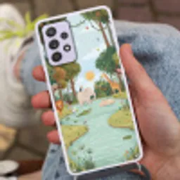 Jungle - Oase - Dieren - Kleurrijk Hoesje Samsung Galaxy A52 5G met koord klein -sfeer3