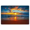 Zee - Zonsondergang - Strand - Wolken - Oranje Placemat vinyl groot -zzsfeer1_Kitchenyeah-website
