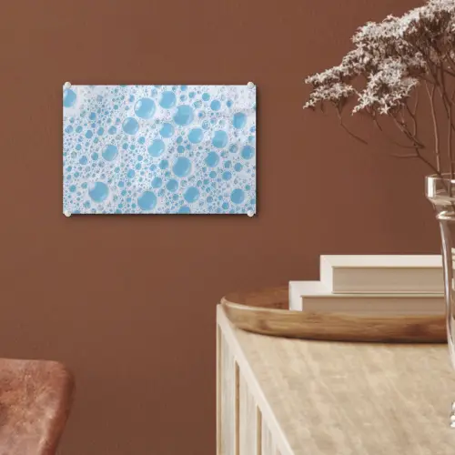 Schuim - Bubbels - Blauw plexiglas 5mm klein -sfeer5