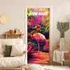 Artistieke dierenillustratie met naamtekst deurposter klein -sfeer2