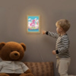 Unicorn - Meisjes - Bloemen - Regenboog - Eenhoorn Light Box met kabel klein -sfeer4a_kind