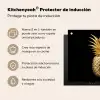 Ananas - Zwart - Goud - Luxe Inductie beschermer vinyl 3mm middel -zzzzzzusp-haakje_ES