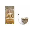 Goud - Boeddha beeld - Spiritueel - Meditatie fotobehang vinyl groot -3d