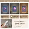 Voetbalvibes -  Verf - Roze - Blauw Light Box met kabel (Kinderlampje) klein -USP_lichtkleurNL