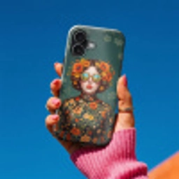 Portret - Vrouw - Kleurrijk - Expressief Toughcase MagSafe Apple iPhone 17 klein -Sfeer1V