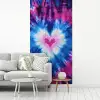 Hartvormig - Tie dye - Paars fotobehang vinyl groot -woonkamer