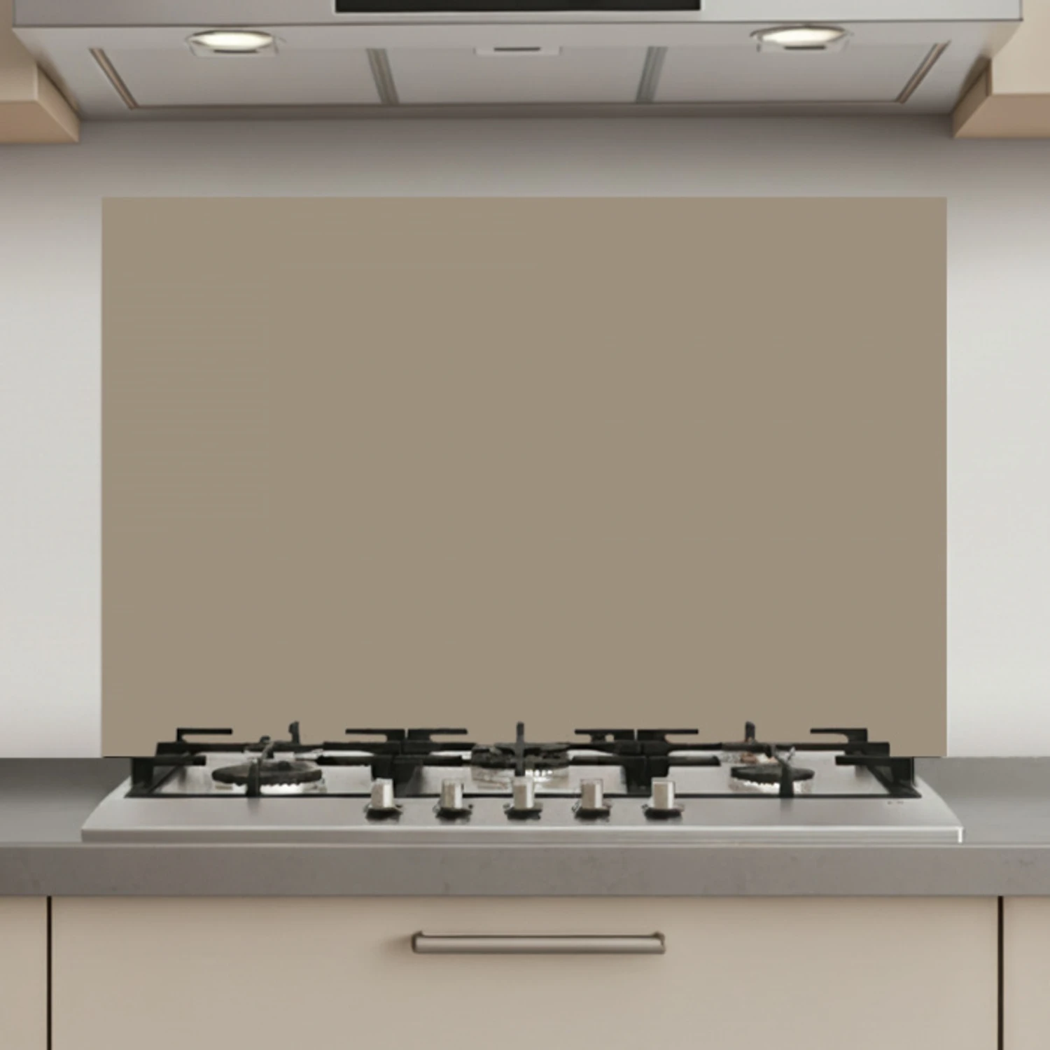 Interieur - Kleuren - Beige keuken achterwand spatscherm klein 900 -3d_website