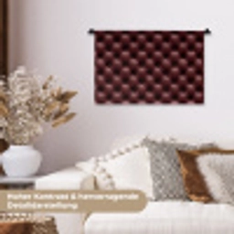 Leer - Patroon - Bordeaux Wandkleed katoen klein 269 -tsfeer1_DE