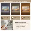 Bloemen - Natuur - Botanisch - Kunst Light Box met kabel (Tafellamp) klein -USP_lichtkleurNL