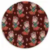Donker - Cowboy - Laars - Patroon Wandcirkel kunststof plaat 5mm dik klein 188 -3d