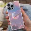 Planeet - Lucht - Wolken - Pasteltinten Hoesje iPhone 16 Pro Max met koord klein -sfeer3