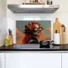 Vrouw - Kroon - Tomaat - Bascilicum - Zonnebril Inductie beschemer met haakjes klein -sfeer2