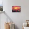 Windmolen - Zonsondergang - Landschap tuinposter los doek klein -sfeer8