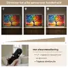 Boom - Kunst - Natuur - Zonsondergang Light Box met batterij (Wandlamp) middel -USP_dimbaarNL