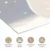 Ijsbeer - Sneeuw - Sterren - Blauw poster papier klein -closeup_NL