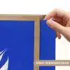 Tulp - Minimalistisch - Bladeren - Wit Light Box met batterij (Wandlamp) middel -USP_websiteprintNL