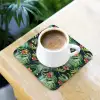 Monstera - Jungle - Bladeren onderzetter kurk middel -sfeer5