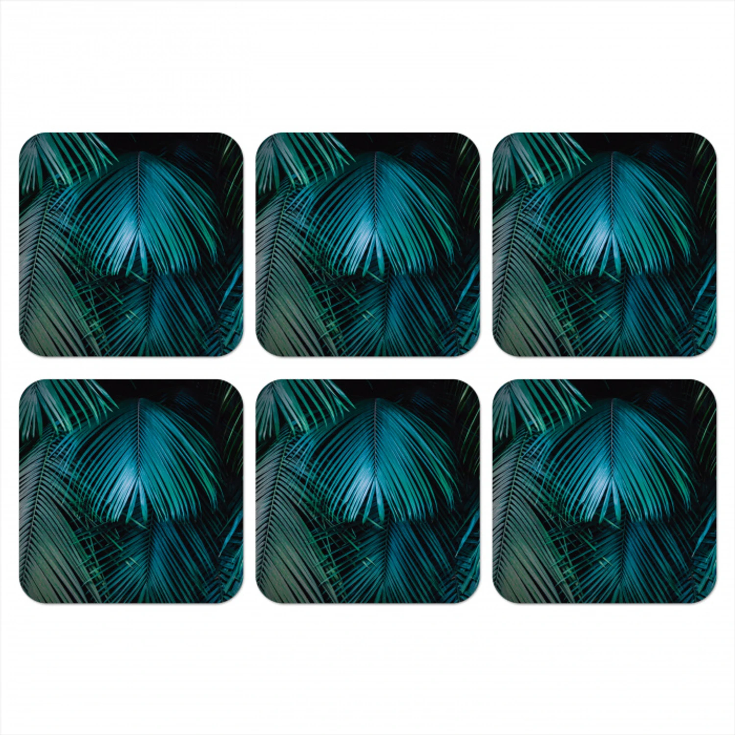 Palmblad - Tropisch - Natuur - Jungle onderzetter kurk middel -3d