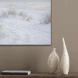 Duinen - Sneeuw - Strand - Winter - Serene PET vilt klein -sfeer6_closeup