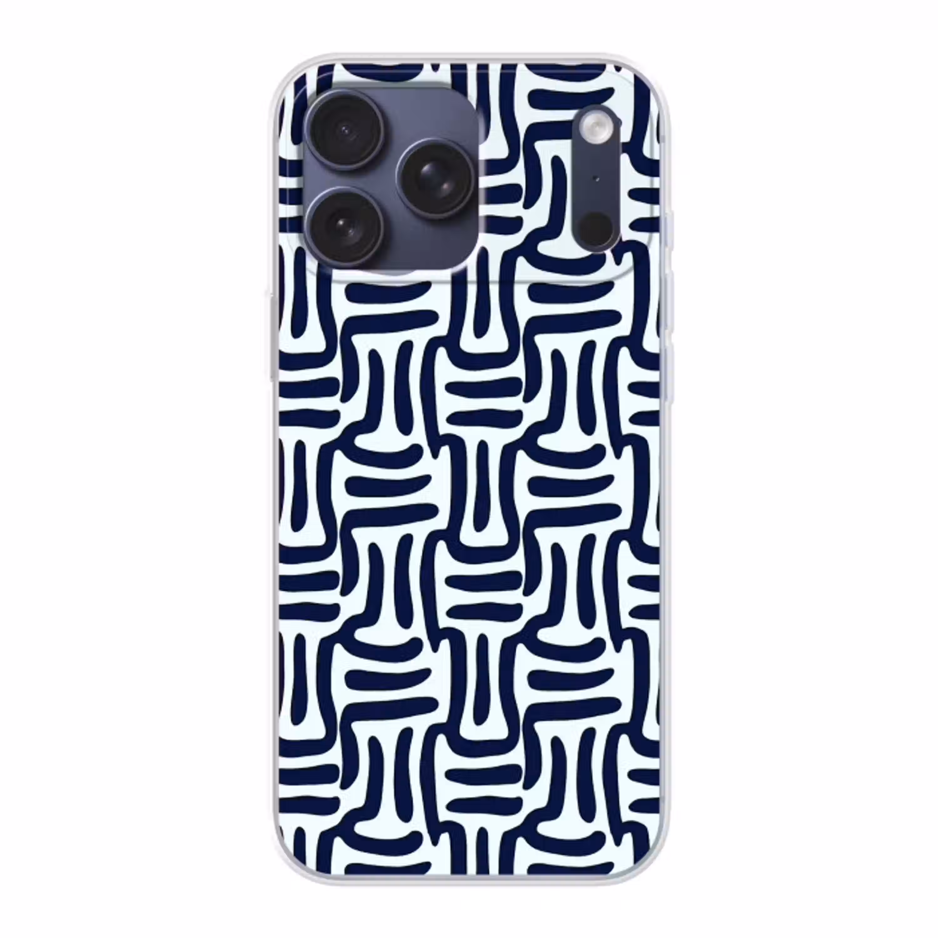 Abstract - Modern - Blauw Telefoonhoesje iPhone 17 Pro Max klein 879 -3d