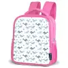 Oceaan - Walvis - Orka - Blauw Kinderrugzak - Roze middel 863 -schuin