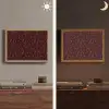 Mozaïek - Tegel - Bordeauxrood Light Box met batterij (Wandlamp) middel 907 -sfeer3