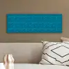 Turquoise - Heuvels - Bloemen canvas 2cm klein 828 -sfeer3