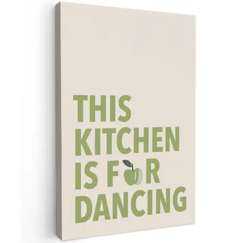 Quote - Appel - Illustratie canvas 2cm klein -z3d