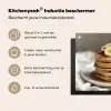 Pannenkoeken - Banaan - Siroop - Wit - Beige Inductie beschermer vinyl 3mm middel -zzzzzzusp-haakje_NL