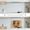 Vrouwen - Portret - Luxe - Goud keuken achterwand spatscherm klein -voor_na_NL