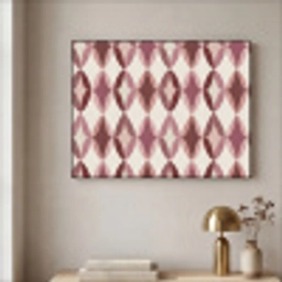 Ovaal - Textuur - Roze Textielframe zwart klein 947 -sfeer2