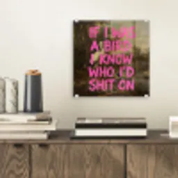 Klassiek - Humor - Roze plexiglas 5mm klein -sfeer1