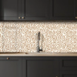 Minimalistisch - Patroon - Terracotta keuken achterwand 2 middel 871 -sfeer1