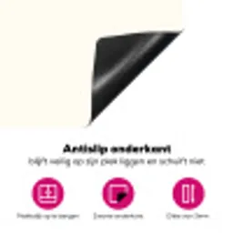 Schepijs - Hoorntje - Illustratie - Minimalistisch Inductie beschermer vinyl 3mm klein -wsfeer4_website