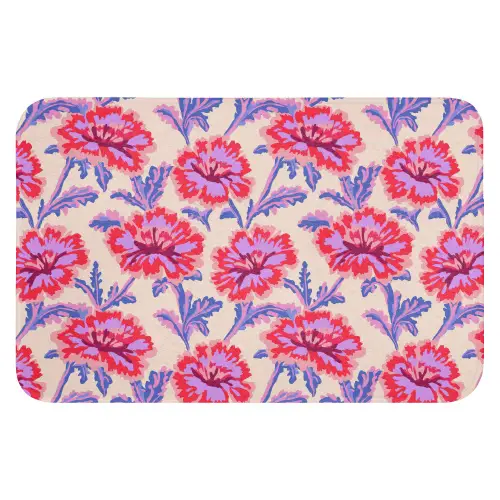 Bloemen - Patroon - Meerkleurig WCmat klein 1009 -3d